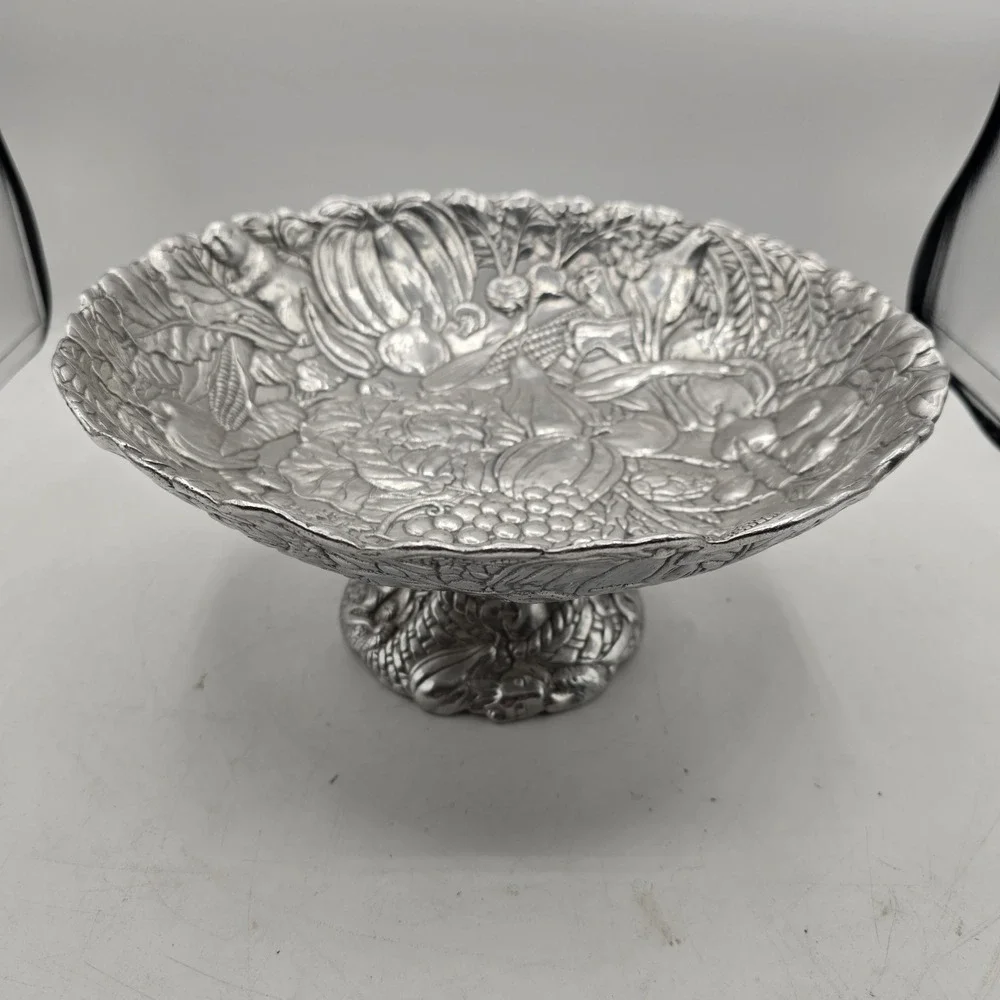 Vintage Authur Court‎ Large Pedestal Bowl 11 3/8